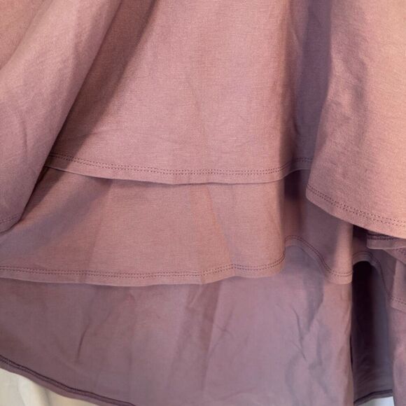 Windsor Violet Triangle Bodice High Low Layered Swirl Skirt Dress Size Small - Picture 8 of 12